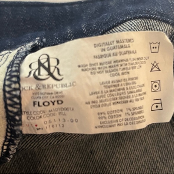 NWT - Men’s Relaxed Fit Blue Jeans / Rock & Republic - Picture 8 of 14